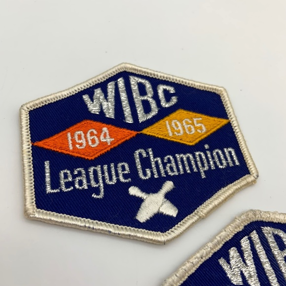 Vintage 1960s WIBC Bowling League Championship Collectible Patches - Picture 5 of 10